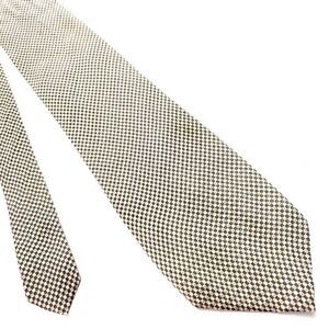 Kenneth Cole Silk Tie Brown Tan Geometric Woven‎